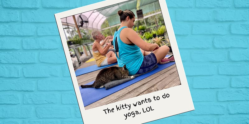 Yoga in the Garden with Cat